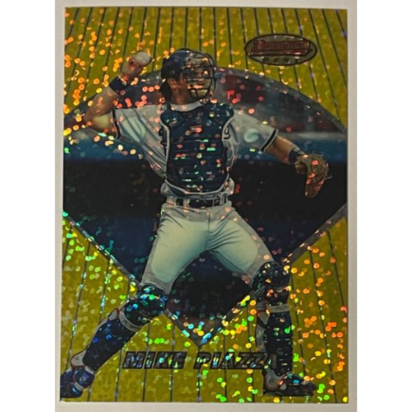 CTBL-032670 Mike Piazza 1996 Bowmans Best Topps Atomic Refractor Card, BBP7 - Los Angeles Dodgers