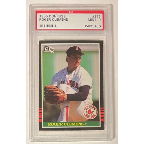 Picture of Athlon Sports CTBL-032695 Roger Clemens 1985 Donruss Rookie Baseball Card&#44; No.273 - PSA Graded 9 Mint - Boston Red Sox