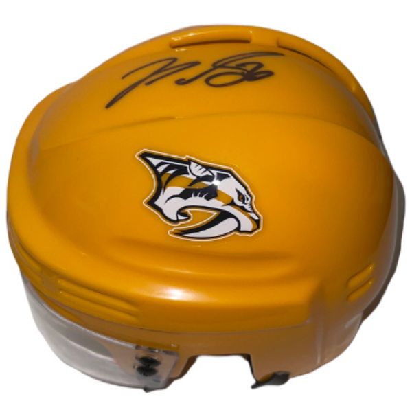 Picture of Athlon Sports CTBL-032711 P.K. Subban Signed Nashville Predators NHL SportStar Ice Hockey Mini Helmet&#44; No.76 - COA