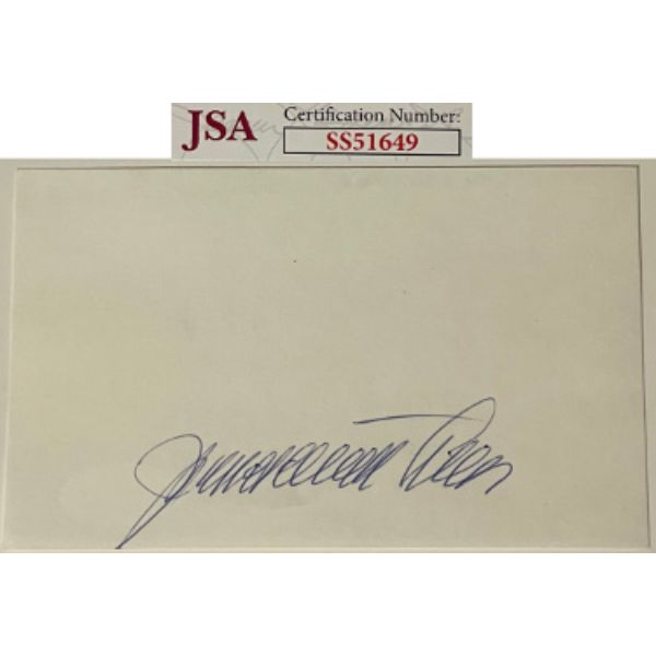 Picture of Athlon Sports CTBL-031865 3 x 5 in. Simon Wiesenthal Signed Cut Signature Card&#44; JSA - No.SS51649 - Nazi Hunter Holocaust Writer