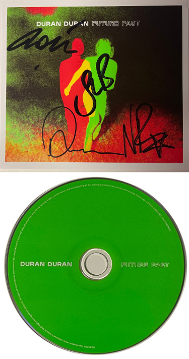 Picture of Athlon Sports CTBL-032081 Duran Duran Signed 2021 Future Past Art Card&#44; 4 Signature - Beckett Review - Deluxe Hardback Book CD - Taylor - Le Bron - Rhodes