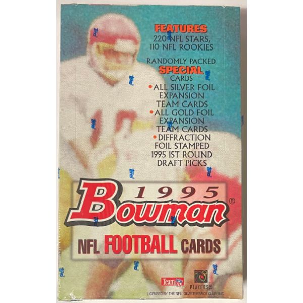 Picture of Athlon Sports CTBL-032754 1995 Bowman Football Hobby Factory Sealed Box&#44; Warren Sapp - Steve McNair - Pack of 24 - 10 Cards per Pack