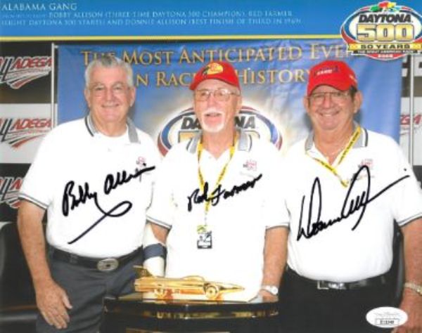 CTBL-027714 8 x 10 in. The Alabama Gang- Bobby Allison, Donnie Allison & Red Farmer Signed NASCAR- JSA-II11548 Autographed Photo -  RDB Holdings & Consulting, CTBL_027714
