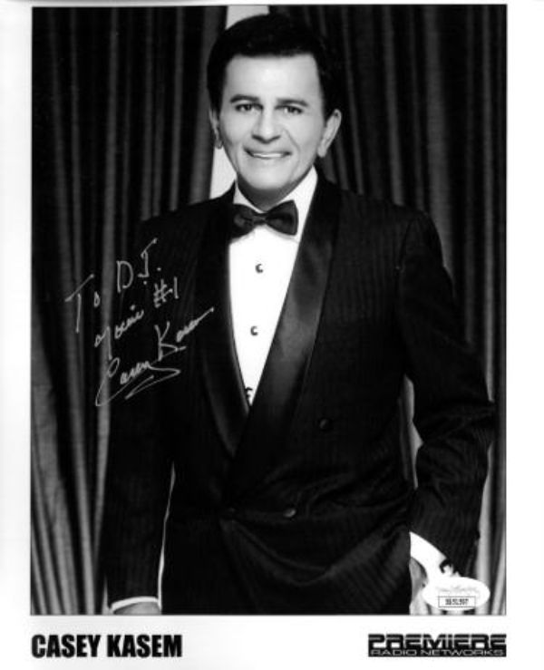 CTBL-031626 8 x 10 in. Casey Kasem Signed Premiere Radio Networks To DJ You Are No.1- JSA-SS51597 Autographed Photo, Black & White -  RDB Holdings & Consulting, CTBL_031626