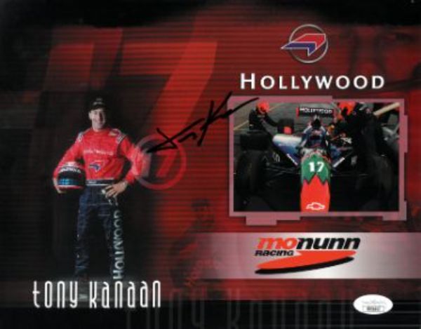 CTBL-031673 8 x 10 in. Tony Kanaan Signed 8.5 x 11 in. Hollywood Monunn Racing JSA No. SS51643 Autographed IndyCar Photo -  RDB Holdings & Consulting, CTBL_031673