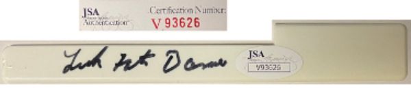 Picture of RDB Holdings & Consulting CTBL-033369 Fats Domino Signed 6 Ivory Piano Key- JSA-V93626 Pianist&#44; Rock & Roll & Singer Music Autographed