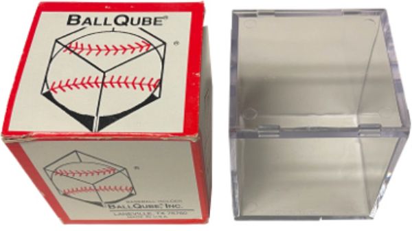 Picture of RDB Holdings & Consulting CTBL-033402 1-Ball Acrylic Ball Qube Display Case Holder & Cube Baseball