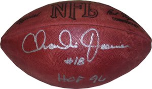 Picture of Athlon CTBL-009064a Charlie Joiner Signed Official NFL Tagliabue Football - HOF 96