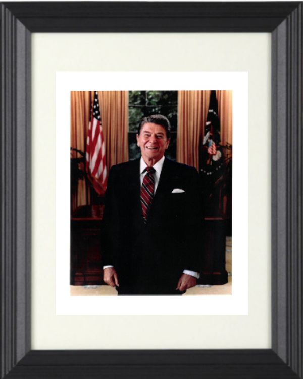 CTBL-034476 8 x 10 in. Ronald Reagan UnSigned Custom Framing- 40th President & Potus Autographed Photo