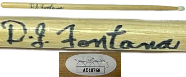 Picture of RDB Holdings & Consulting CTBL-034525 DJ Fontana Signed LA Hickory Special Med Rock Drum Stick- JSA-AD18768 Elvis Presley Drummer Music Autographed
