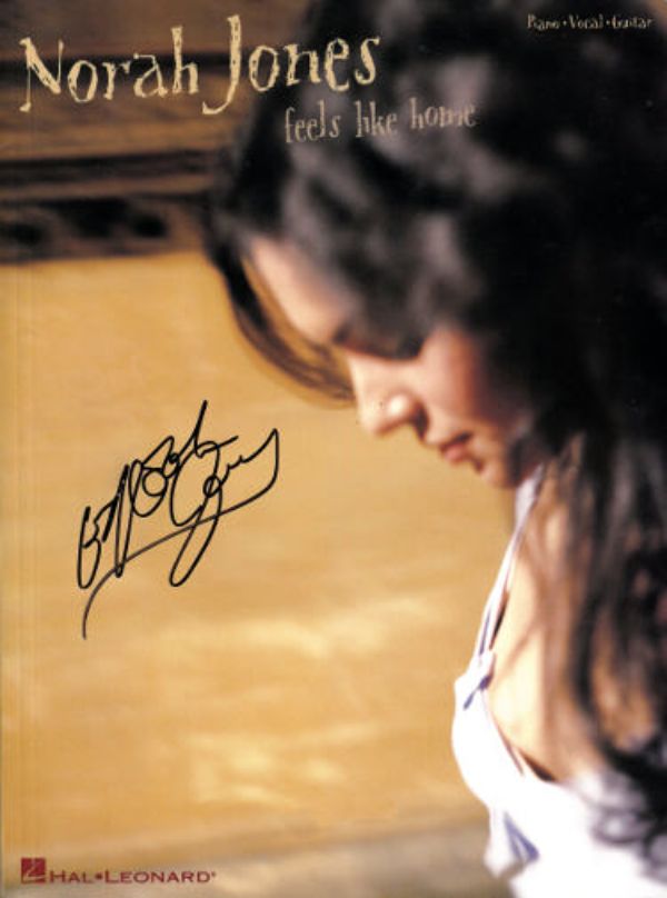 CTBL-034532 9 x 12 in. Norah Jones Signed Feels Like Home Song - JSA-AF37163 Music Book -  RDB Holdings & Consulting, CTBL_034532