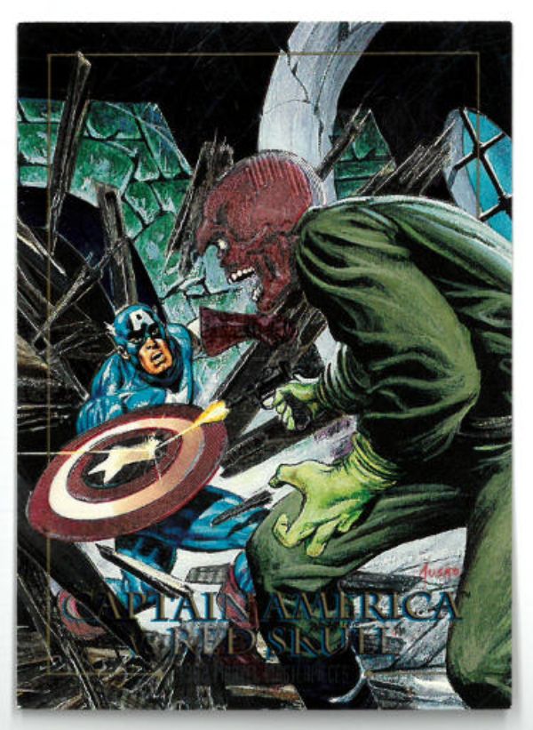 CTBL-030836 1992 Marvel Masterpieces Skybox Battle Captain America VS Red Skull No. 5-D Foil Trading Card -  RDB Holdings & Consulting, CTBL_030836