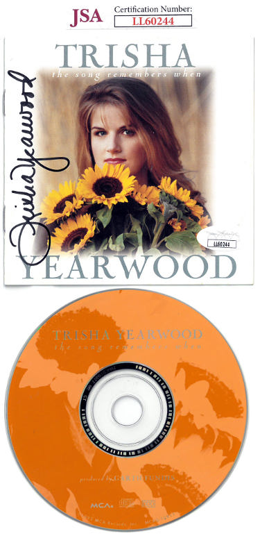 CTBL-030665 Trisha Yearwood Signed 1993 The Song Remembers When Booklet with CD & Case - JSA-LL60244 -  RDB Holdings & Consulting, CTBL_030665