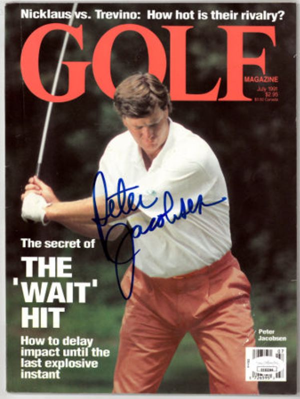 CTBL-033228 Peter Jacobsen Signed Golf Full July 1991- JSA-EE63244 No Label Magazine