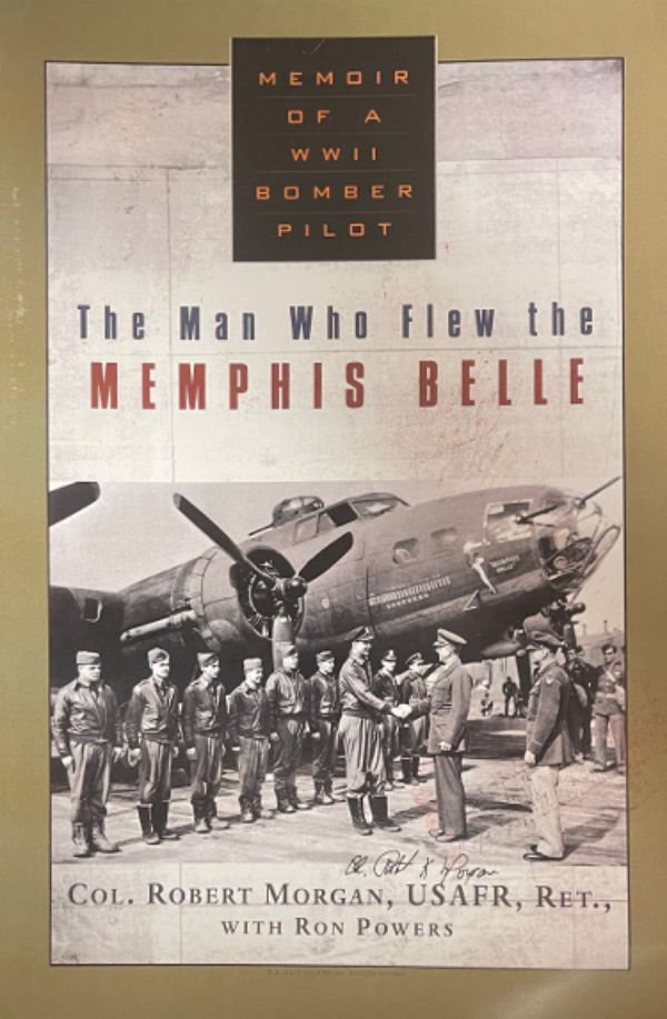 Picture of RDB Holdings & Consulting CTBL-033324 11 x 17 in. Col Robert K Morgan Signed The Man Who Flew the Memphis Belle & Memoir WWII B-17 Pilot & Print Imperfect Poster