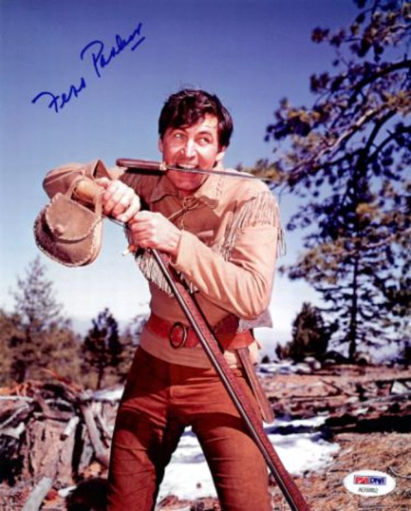 CTBL-034050 8 x 10 in. Fess Parker Signed Vintage Color- PSA-AD59952 Davy Crockett & Daniel Boone Autographed Photo -  RDB Holdings & Consulting, CTBL_034050