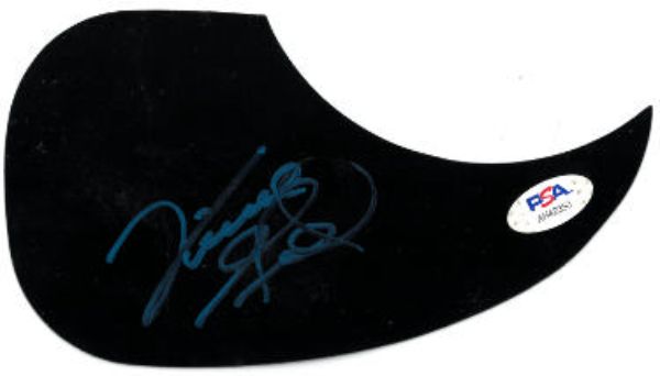 Picture of RDB Holdings & Consulting CTBL-033883 Vince Gill Signed Black Acoustic Guitar Pick Guard imperfect- PSA-AH42350 Country Legend Music Autographed