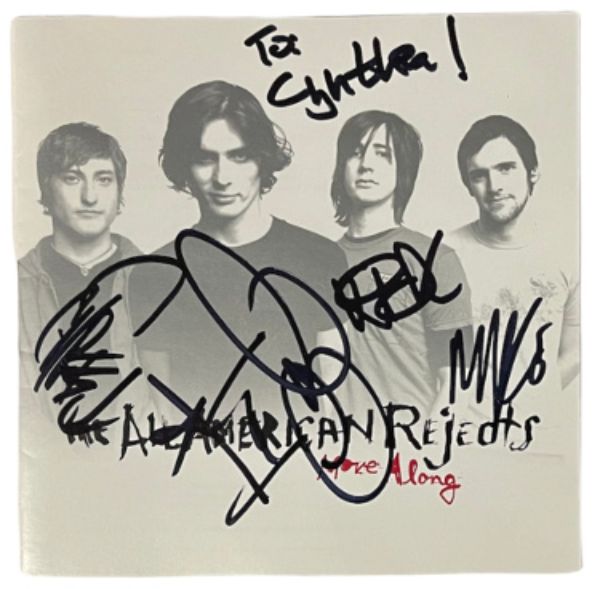 CTBL-032926 All American Rejects Signed 2005 Move Booklet To Cynthia 4 Sigs Ritter, Kennerty, Wheeler & Gaylor COA Along Album Cover CD -  RDB Holdings & Consulting, CTBL_032926