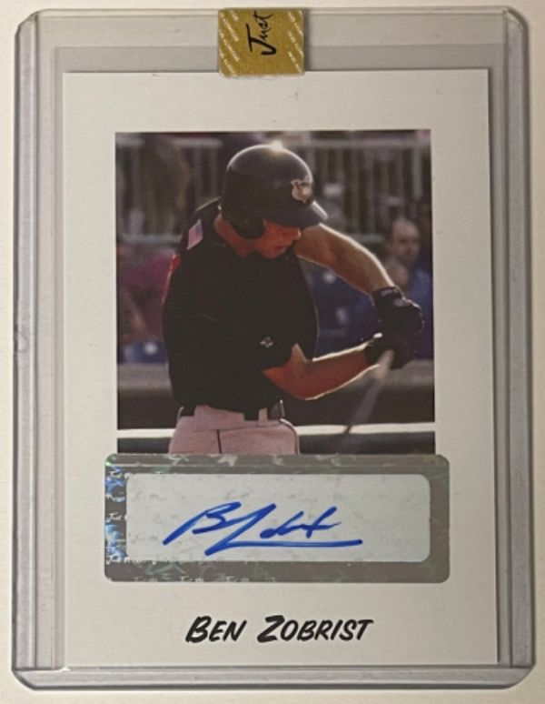 Picture of RDB Holdings & Consulting CTBL-033026 Ben Zobrist Signed 2004 Just Minors&#44; Just Rookies RC 90 Minor League Card Uncirculated & Sealed WS MVP & 2X WS Champ Baseball Card