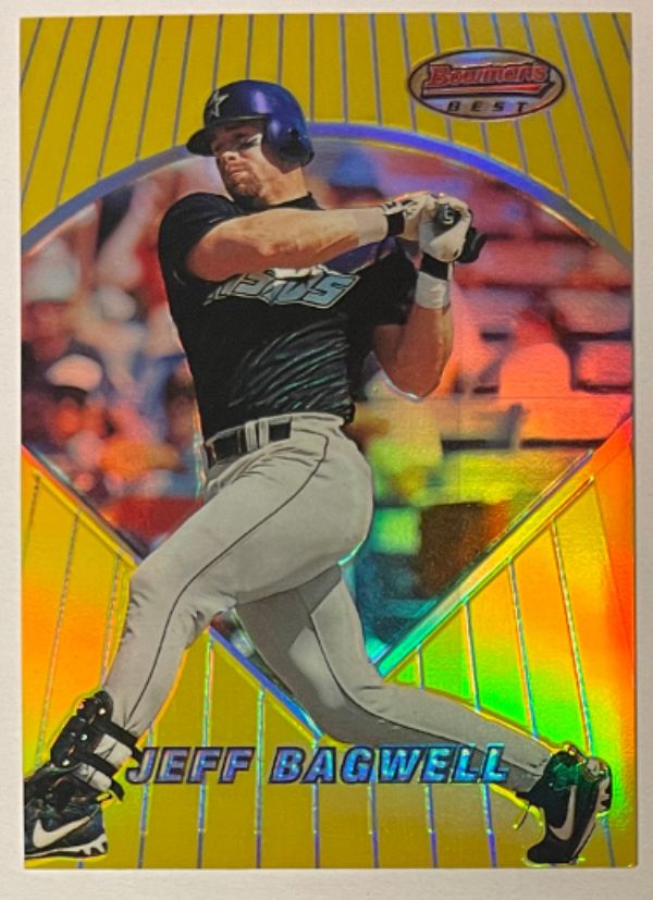 CTBL-033048 Jeff Bagwell 1996 Bowmans Best Refractor No. BBP 16 Houston Astros Baseball Card