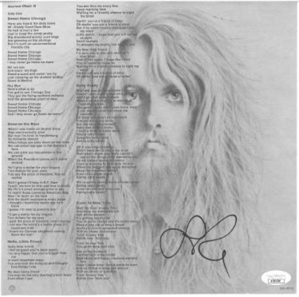 Picture of RDB Holdings & Consulting CTBL-034700 Leon Russell Signed 1971 Asylum Choir II LP Insert- JSA-AC92430 Music Autographed