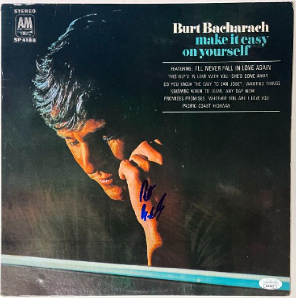 CTBL-034706 Burt Bacharach Signed 1969 Make It Easy On Yourself Only- JSA-AC92433 Album Cover
