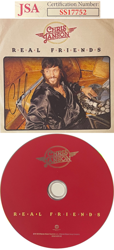 CTBL-031870 Chris Janson Signed 2019 Real Friends Album CD with Cover & Case - JSA-SS17752
