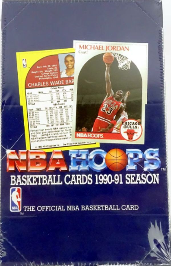 CTBL-034612 1990-1991 NBA Hoops Series 1 Factory Sealed Wax Box Jordan Kemp & Hardaway RC Basketball Card - Pack of 36 - 15 Card per Pack -  RDB Holdings & Consulting, CTBL_034612