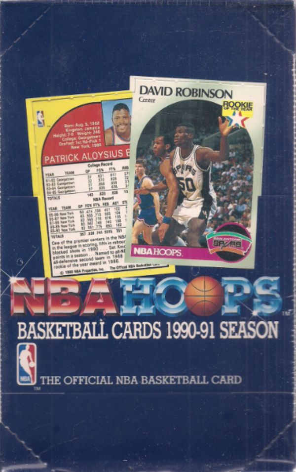 CTBL-034613 1990-1991 NBA Hoops Series 1 Factory Sealed Wax Box Robinson Kemp & Hardaway RC Basketball Card - Pack of 36 - 15 Card per Pack -  RDB Holdings & Consulting, CTBL_034613
