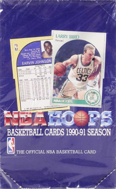 CTBL-034614 1990-1991 NBA Hoops Series 1 Factory Sealed Wax Box Bird Kemp & Hardaway RC Basketball Card - Pack of 36 - 15 Card per Pack -  RDB Holdings & Consulting, CTBL_034614