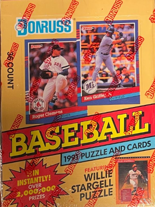 Picture of RDB Holdings & Consulting CTBL-034621 1991 Donruss MLB Series 2 Factory Sealed Wax Box NEW Puzzle & Diamond Kings Baseball Card - Pack of 36 - 15 Card per Pack