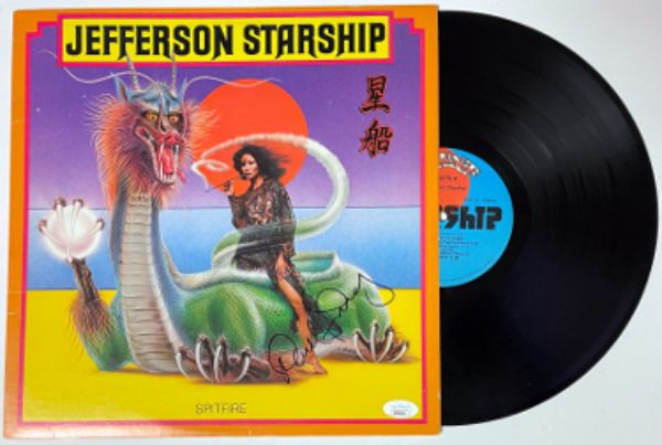 CTBL-034667 David Frieberg Signed Jefferson Starship 1976 Spitfire Record & LP- JSA-AC92451 Album