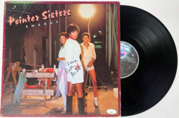 CTBL-034684 Ruth Pointer Signed 1978 The Pointer Sisters Energy LP & Vinyl, Record with Love- JSA-AC92440 Album Cover
