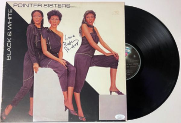 CTBL-034685 Ruth Pointer Signed 1981 The Pointer Sisters LP & Vinyl, Record with Love- JSA-AC92439 Album Cover, Black & White