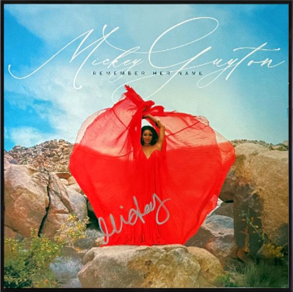 CTBL-f33390 Mickey Guyton Signed 2021 Remember Her Name Capitol LP & Vinyl, Record Custom Framing Album Cover
