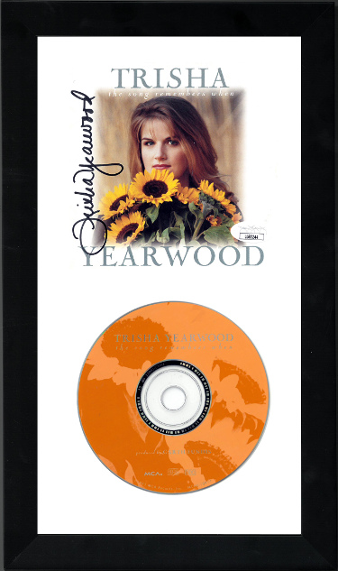 CTBL-f30665 6.5 x 12 in. Trisha Yearwood Signed 1993 The Song Remembers When Custom Framing- JSA-LL60244 Booklet with CD -  RDB Holdings & Consulting, CTBL_f30665