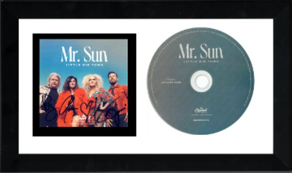 CTBL-FA34350 6.5 x 12 in. Little Big Town Band Signed 2022 Mr. Sun Art Card with Custom Framing JSA Album Cover Booklet & CD
