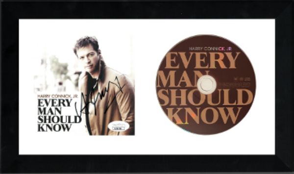 CTBL-F34696 6.5 x 12 in. Harry Connick, Jr Signed 2013 Every Man Should Know Custom Framing JSA-AC92194 Album Cover Booklet with CD