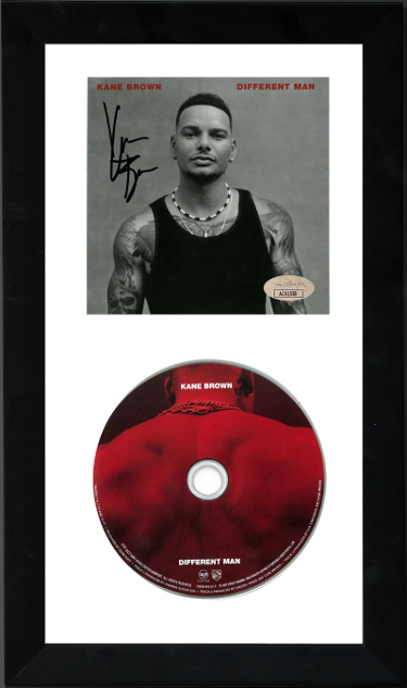 CTBL-jF34394 6.5 x 12 in. Kane Brown Signed 2022 Different Man Custom Framing- JSA Album Cover Booklet with CD