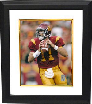 CTBL-BW4960 Matt Leinart Signed USC Trojans 8 x 10 Photo 04 Heisman Custom Framed - Leinart Hologram