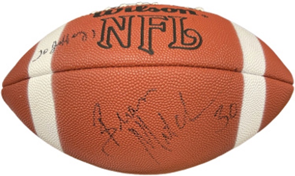 CTBL-034962 Brian Mitchell Signed Wilson NFL Replica Composite Football - No.30 to Jeffery - COA