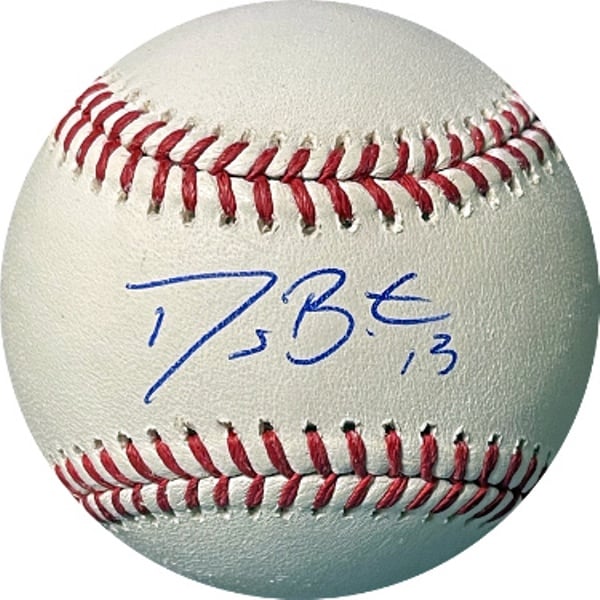 CTBL-034963 David Bote Signed Rawlings Official Major League Baseball No.13 - MLB Hologram No.VS998444 - Chicago Cubs