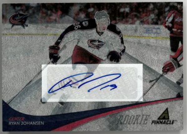 CTBL-034853 Ryan Johansen Signed 2011-12 Panini Pinnacle NHL Rookie Auto Card - RC No.288 - Blue Jackets & Predators