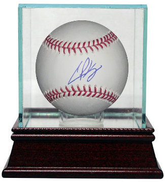 Picture of Athlon CTBL-G12132B Casey Kelly Signed Official Major League Baseball with Glass Case - MLB Hologram - Atlanta Braves