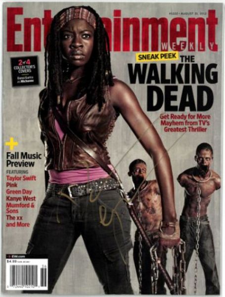 CTBL-035004 Danai Gurira Signed 2012 Entertainment Weekly the Walking Dead Michonne Full Magazine - COA - No Label -  RDB Holdings & Consulting, CTBL_035004