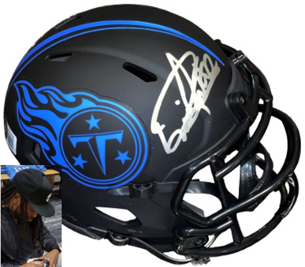 CTBL-035030 Derrick Henry Signed Tennessee Titans Eclipse Speed Mini Helmet No.22 - Beckett Witnessed