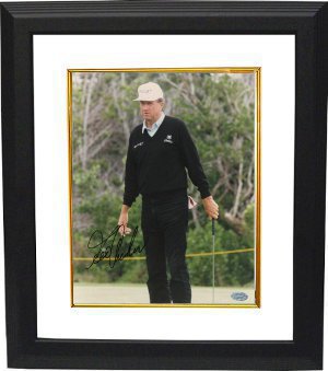 CTBL-BW227 George Archer Signed Photo Custom Framed - Deceased - Mounted Hologram - 8 x 10