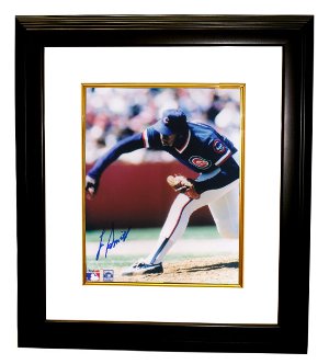 CTBL-BW2456F Lee Smith Signed Chicago Cubs Photo Custom Framed - 8 x 10