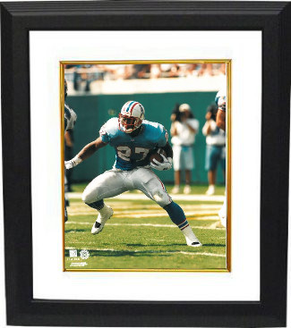 Picture of Athlon CTBL-BW272 Eddie George Unsigned Tennessee Titans-Oilers 8 X 10 Photo Custom Framed - Blue Jersey Front View