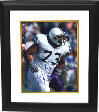 Picture of Athlon CTBL-BW3079a Jimmy Kennedy Signed Penn State Nittany Lions 8 x 10 Photo Custom Framed